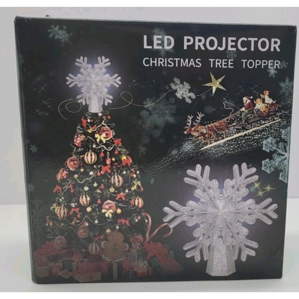 LED Projector Christmas Tree Topper - Picture 4 of 11